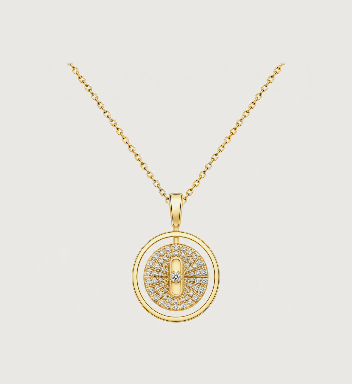 Relic Radiant Orbit Necklace (Gold), main product view