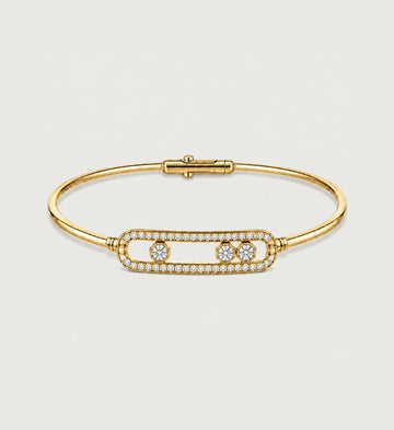 Relic Linear Halo Bangle (Gold), main product view