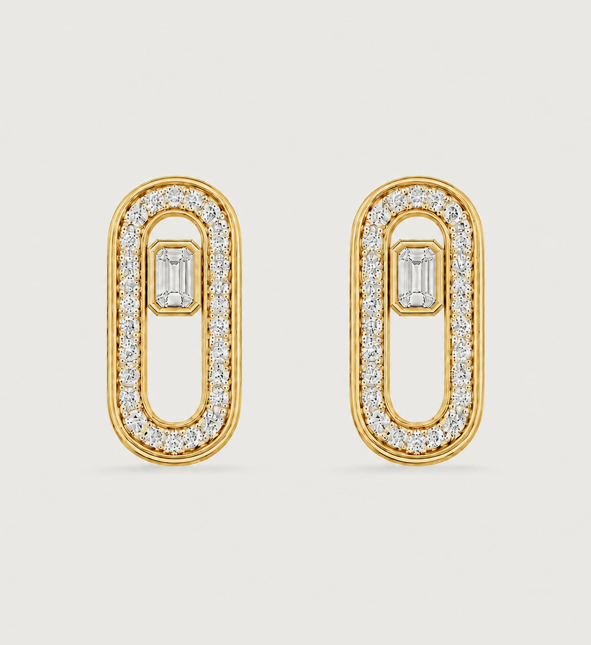 Relic Portal Stud Earrings (Gold), main product view