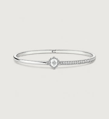 Relic Crest Bangle (Silver)