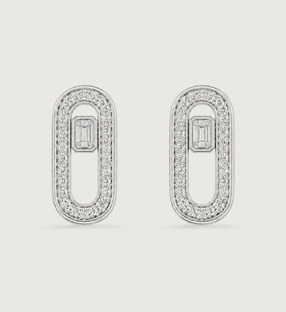 Relic Portal Stud Earrings (Silver), main product view