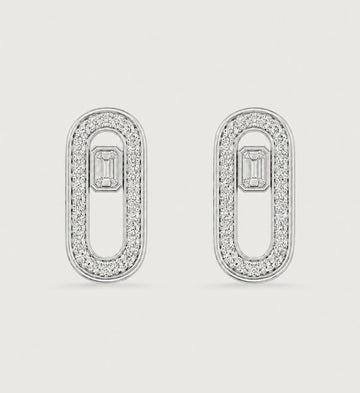 Relic Portal Stud Earrings (Silver), main product view