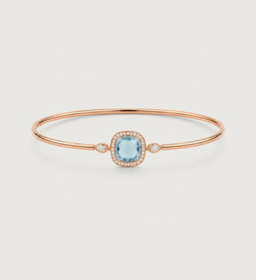 Relic Aura Bangle in sky blue, front product view