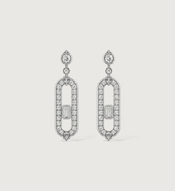 Relic Portal Drop Earrings (Silver), main product view