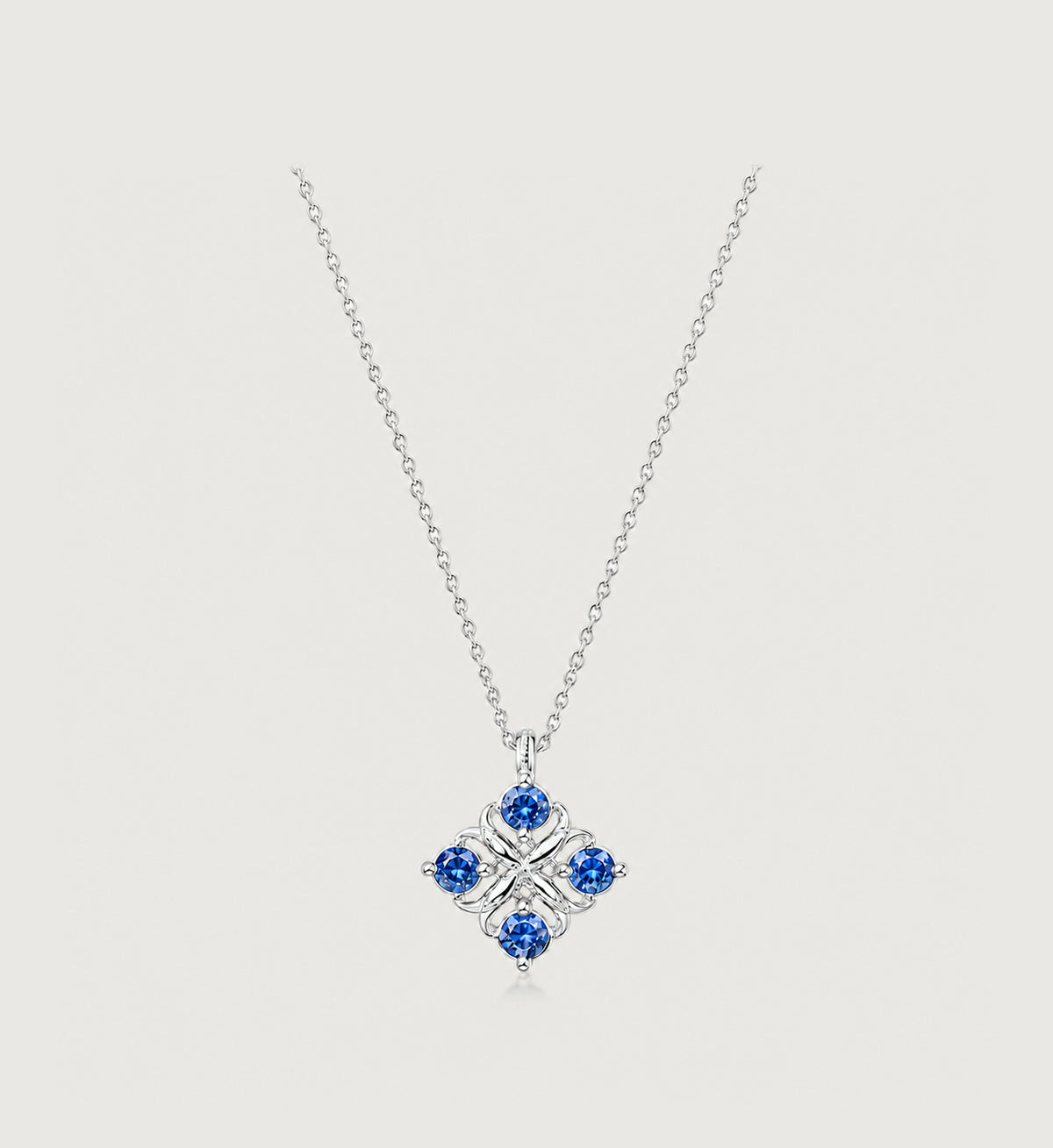 Relic Bloom Necklace (Sapphire Blue)