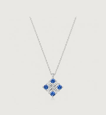 Relic Bloom Necklace (Sapphire Blue)