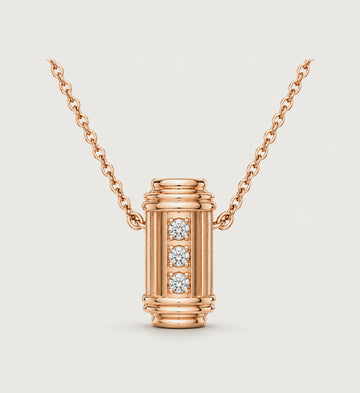 Relic Column Sigil Necklace (Rose Gold), main product view