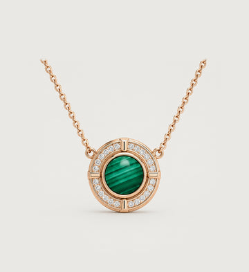 Relic Verdant Halo Necklace (Green Stone Effect), main product view
