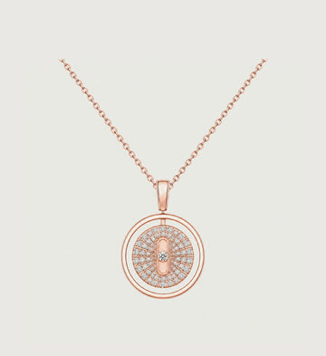 Relic Radiant Orbit Necklace (Rose Gold), main product view