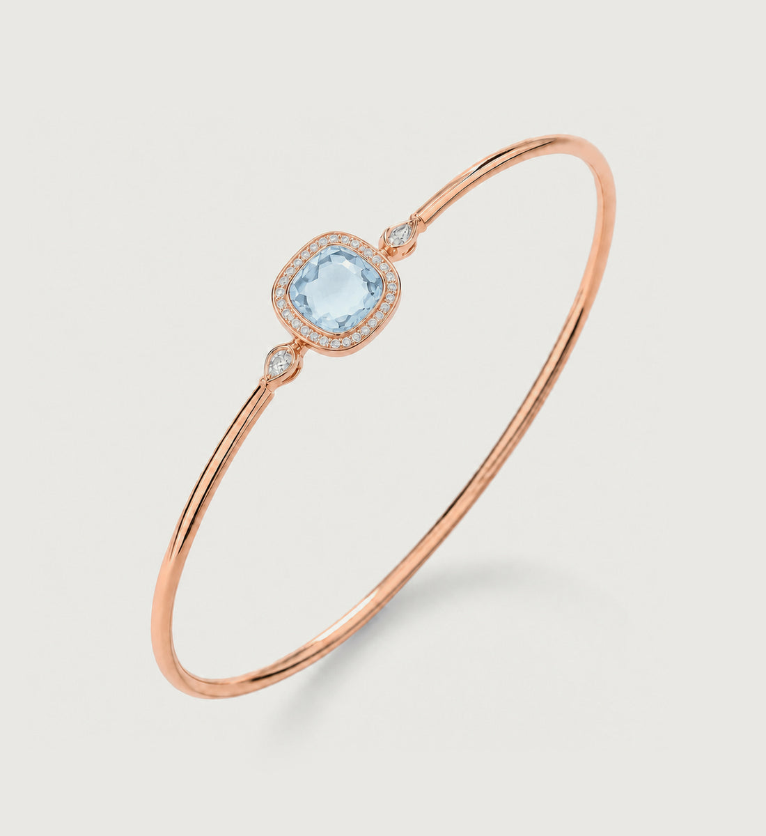 Relic Aura Bangle in sky blue, front product view
