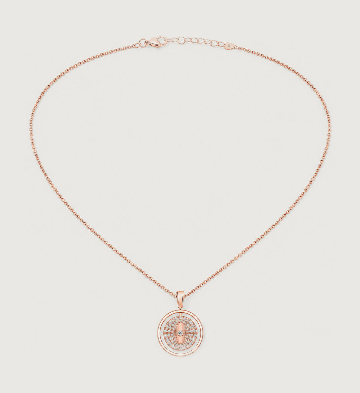 Relic Radiant Orbit Necklace (Rose Gold), alternate product view