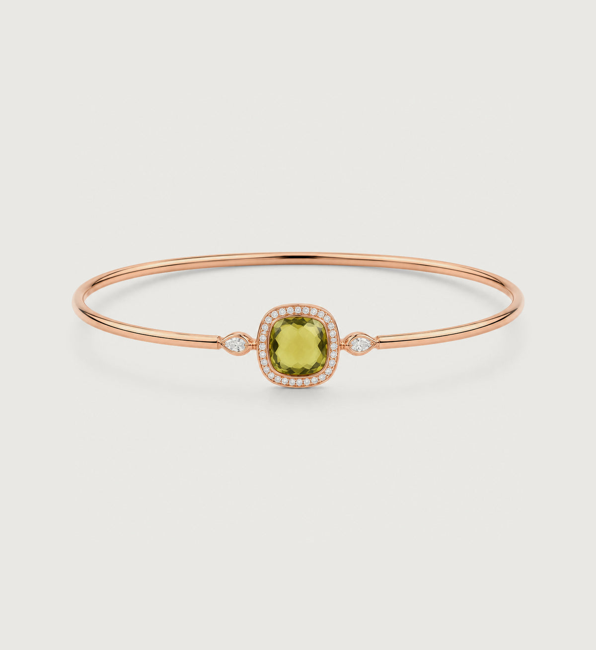 Relic Aura Bangle in olive green, front product view