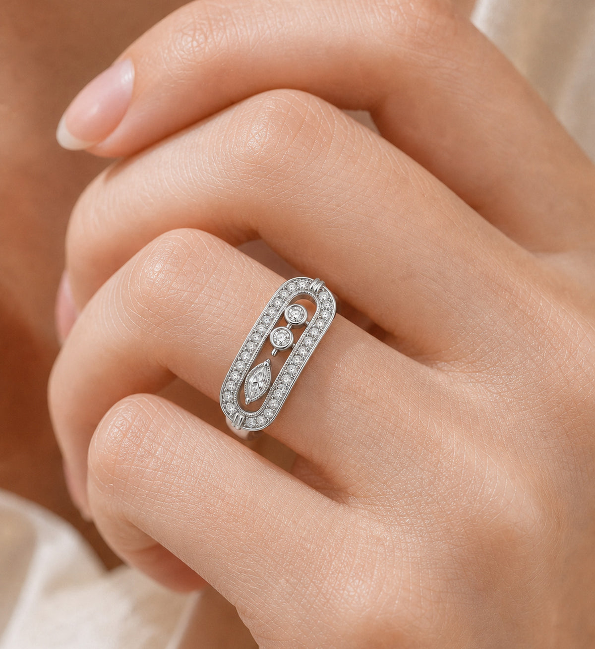 Relic Passage Ring (Silver), model styling view