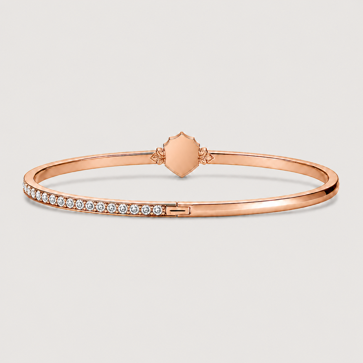 Relic Crest Bangle (Rose Gold)