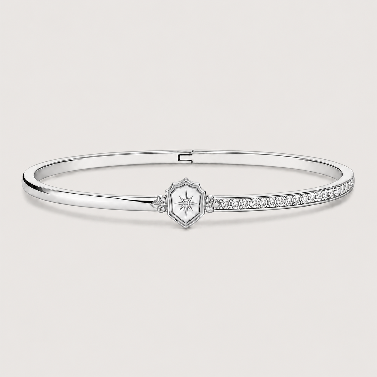 Relic Crest Bangle (Silver)