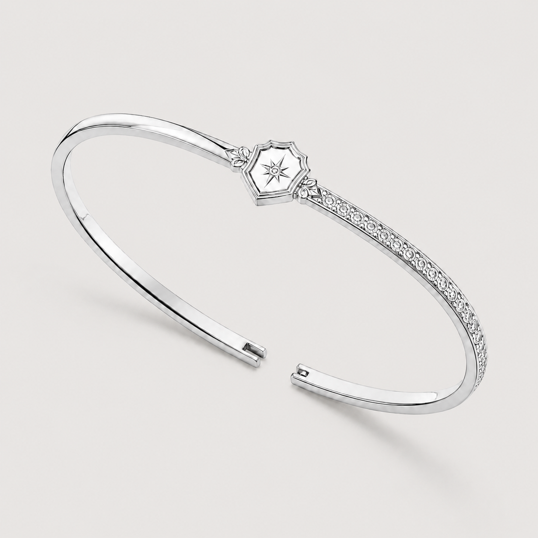 Relic Crest Bangle (Silver)