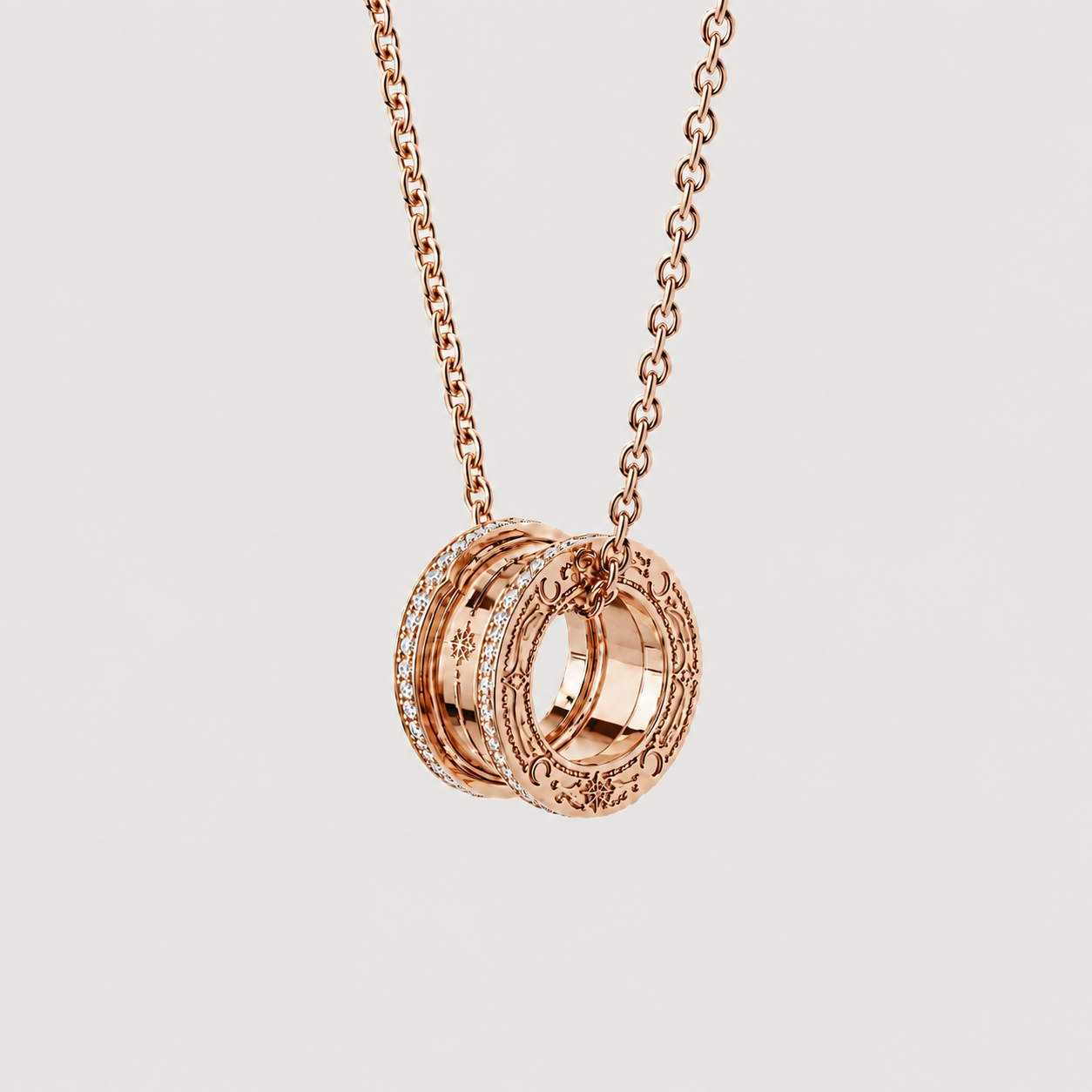 Relic Orbit Necklace (Rose Gold)