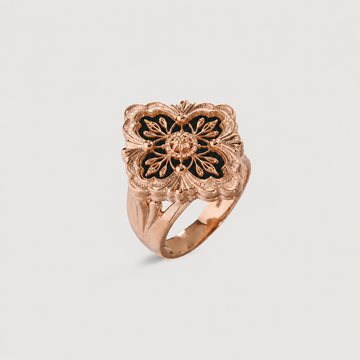 Relic Noir Rosette Ring