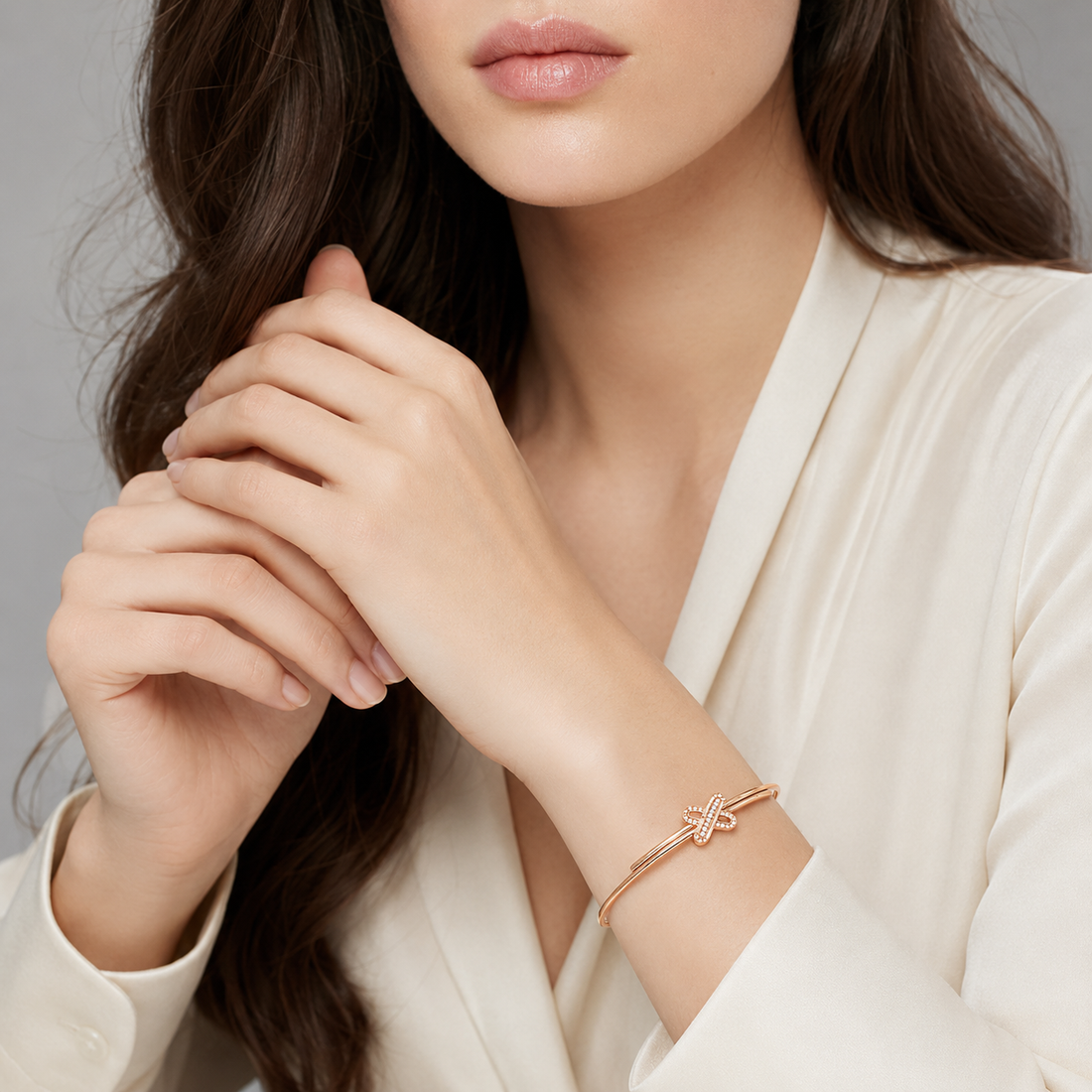 Relic Link Bangle (Rose Gold)