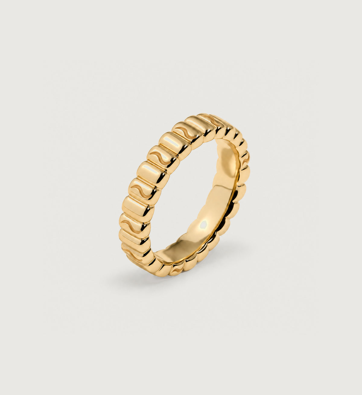 Alba Ribbed Band (Gold), main product view