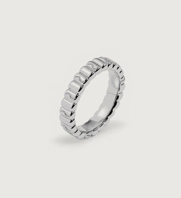 Alba Ribbed Band (Silver), main product view