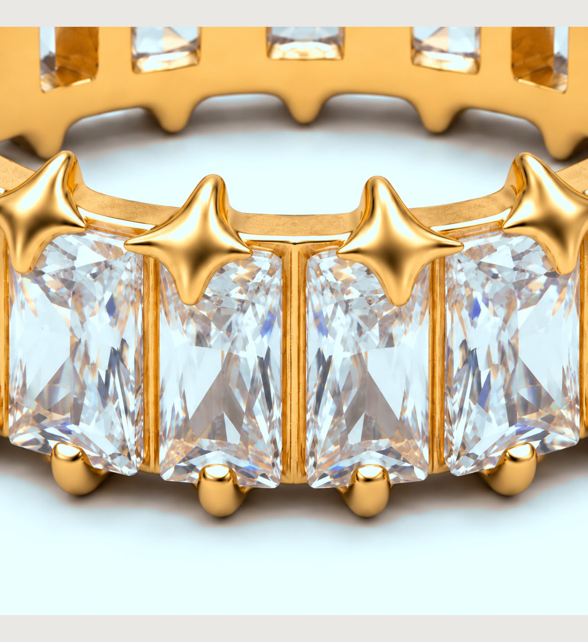 Astra Baguette Star Band (Gold), detail product view
