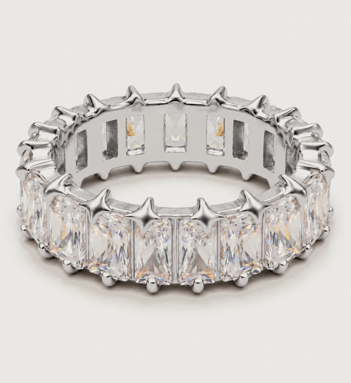 Astra Baguette Star Band (Silver), main product view