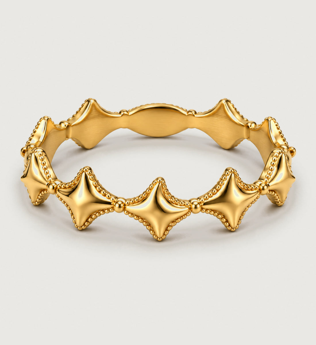 Astra Beaded Star Ring (Gold), main product view