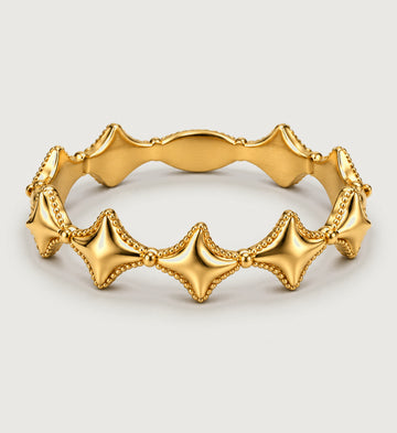Astra Beaded Star Ring (Gold), main product view