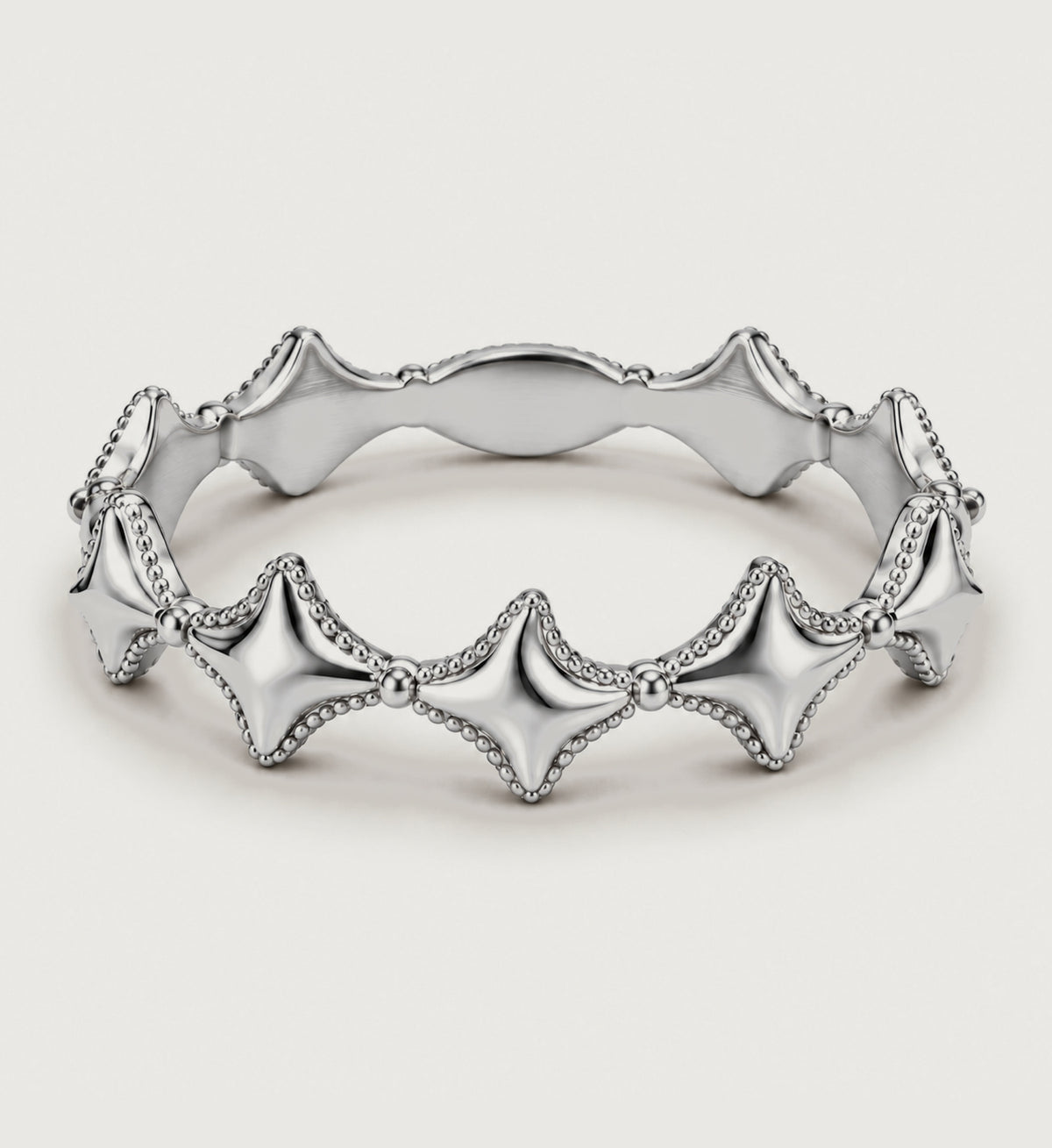 Astra Beaded Star Ring (Silver), main product view