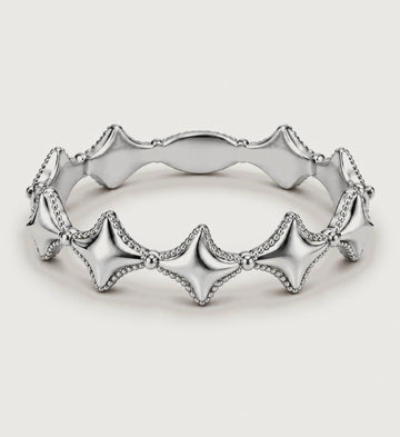 Astra Beaded Star Ring (Silver), main product view
