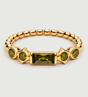 Astra Olive Bead Ring (Gold), main product view