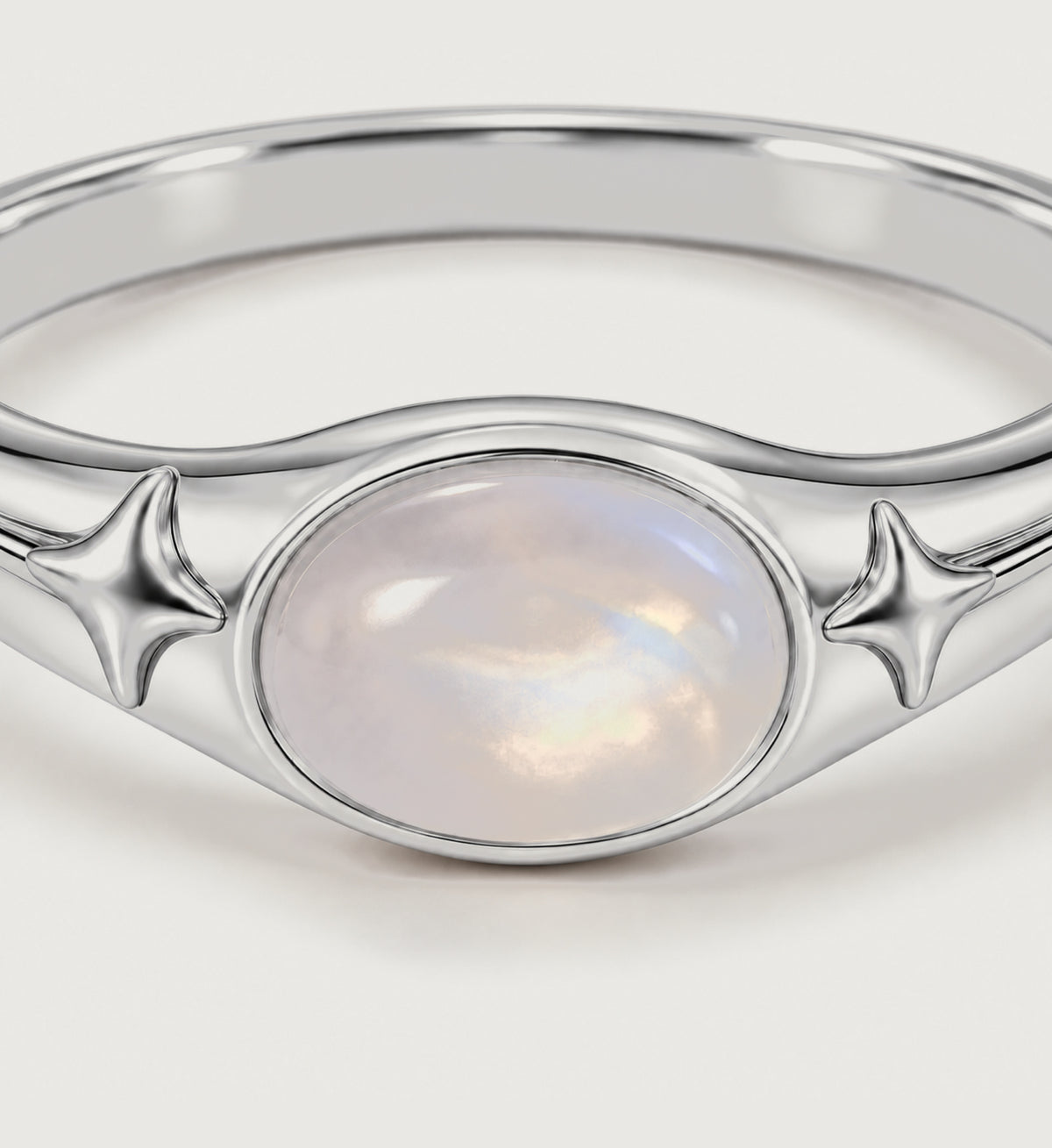 Astra Opaline Star Ring (Silver), detail product view
