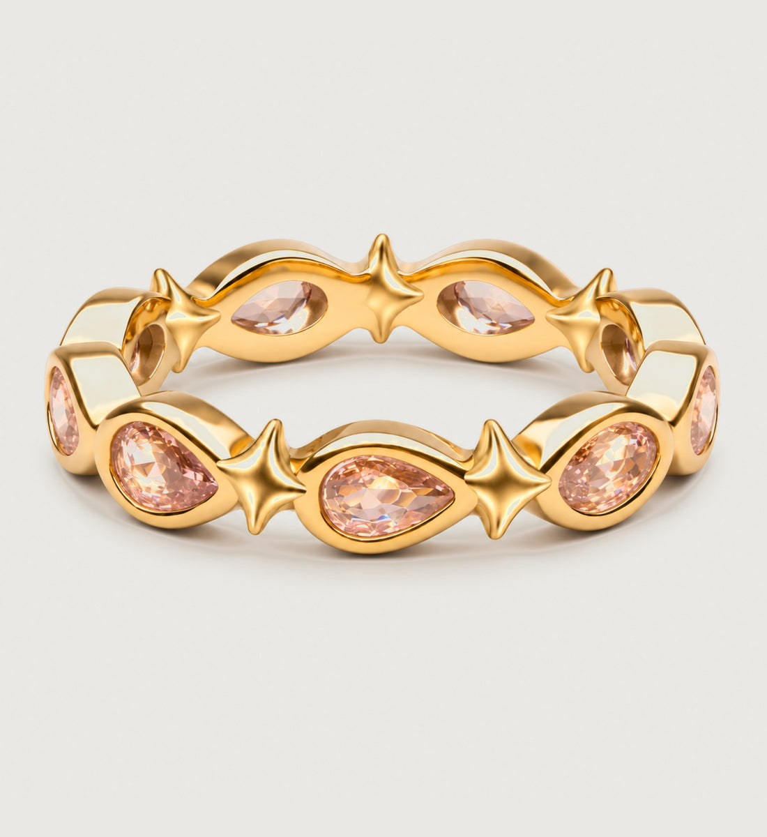 Astra Peach Orbit Ring (Gold), main product view