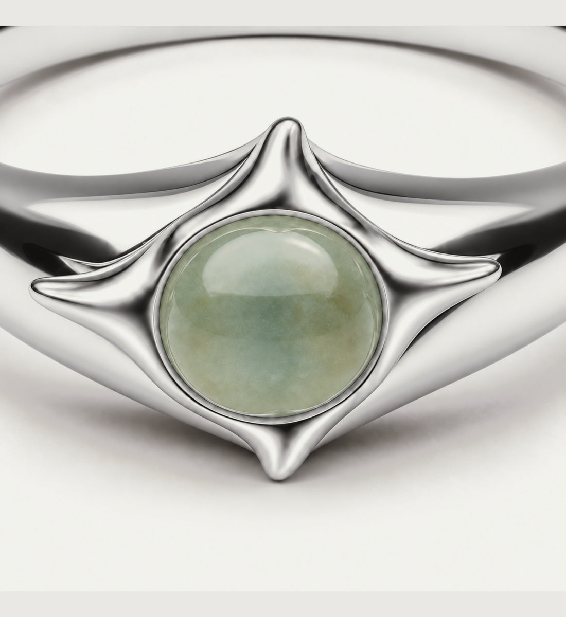 Astra Sage Star Signet Ring (Silver), main product view