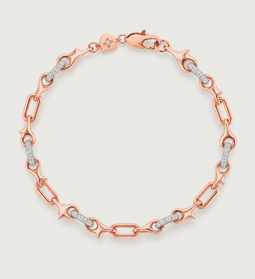 Astra Star Link Bracelet (Rose Gold), main product view