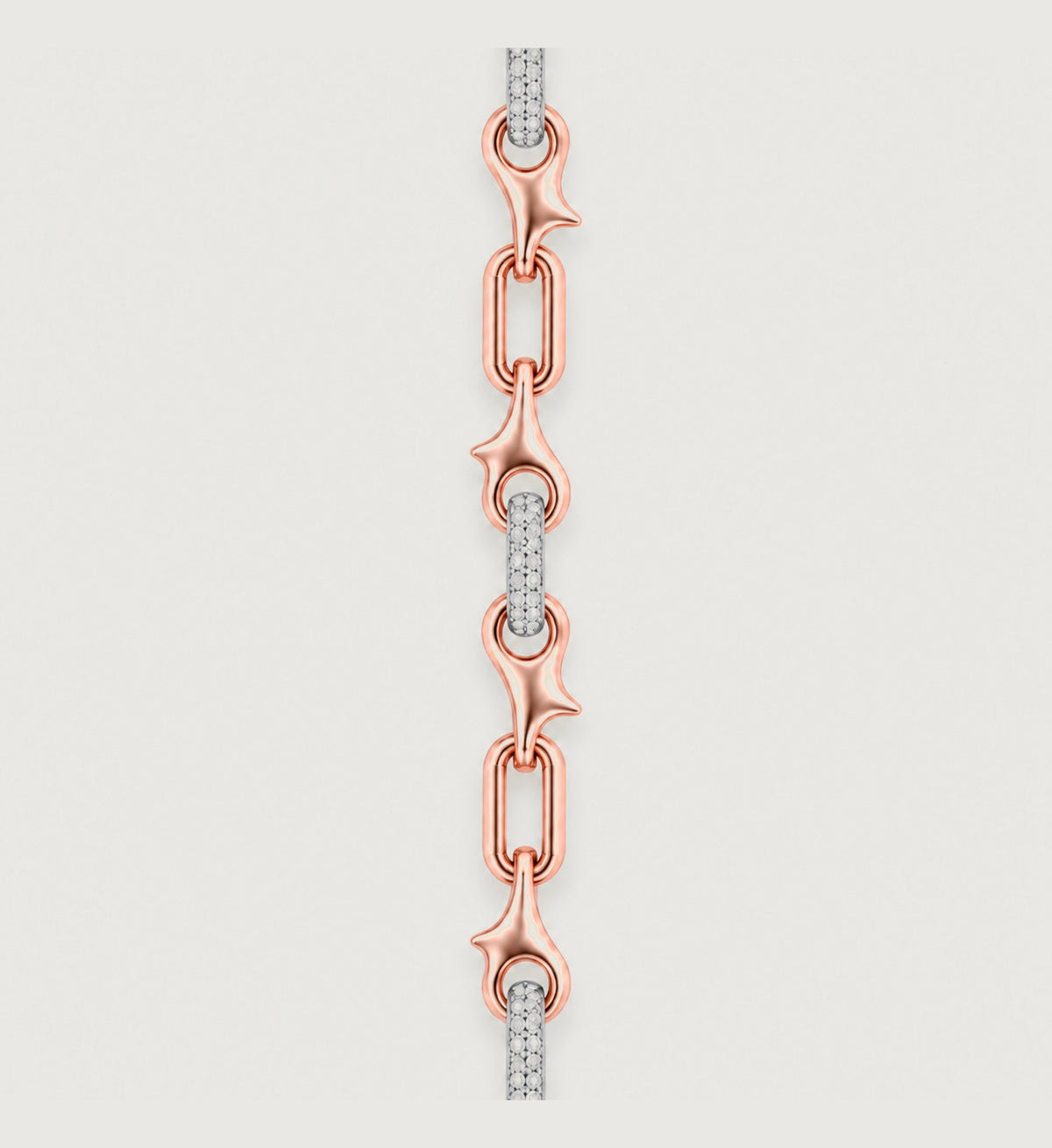 Astra Star Link Bracelet (Rose Gold), detail product view