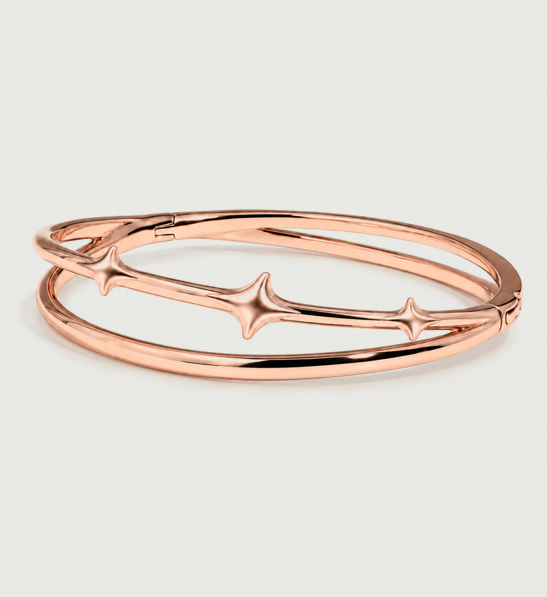 Astra Triple Star Bangle (Rose Gold), main product view