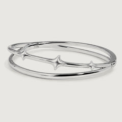 Astra Triple Star Bangle (Silver)
