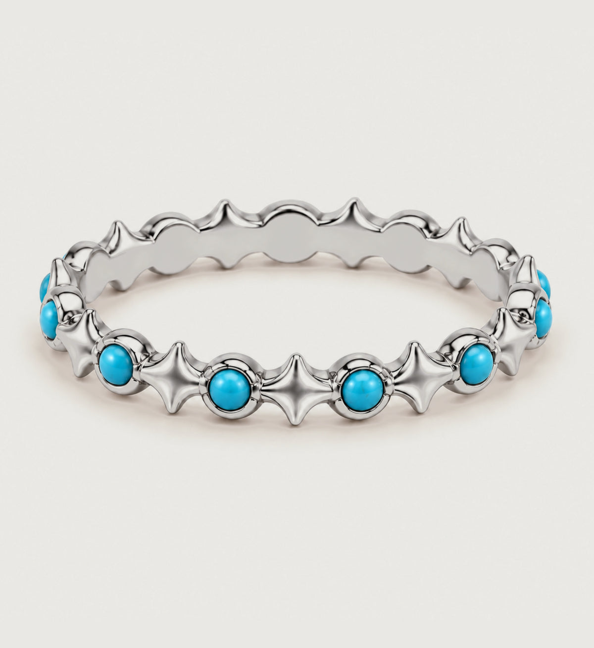 Astra Turquoise Star Band (Silver), main product view