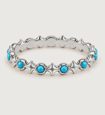 Astra Turquoise Star Band (Silver), main product view