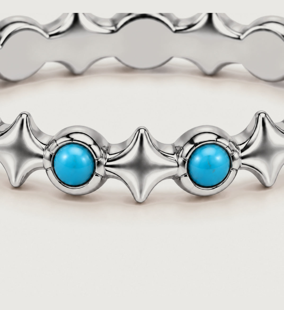 Astra Turquoise Star Band (Silver), detail product view