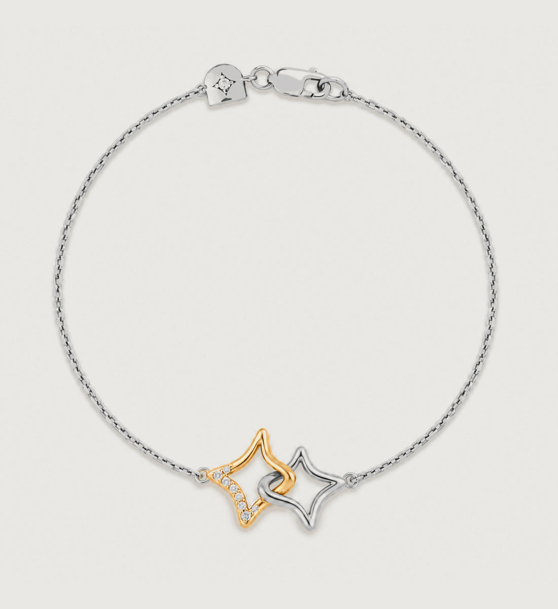 Astra Twin Star Bracelet (Two-Tone), main product view