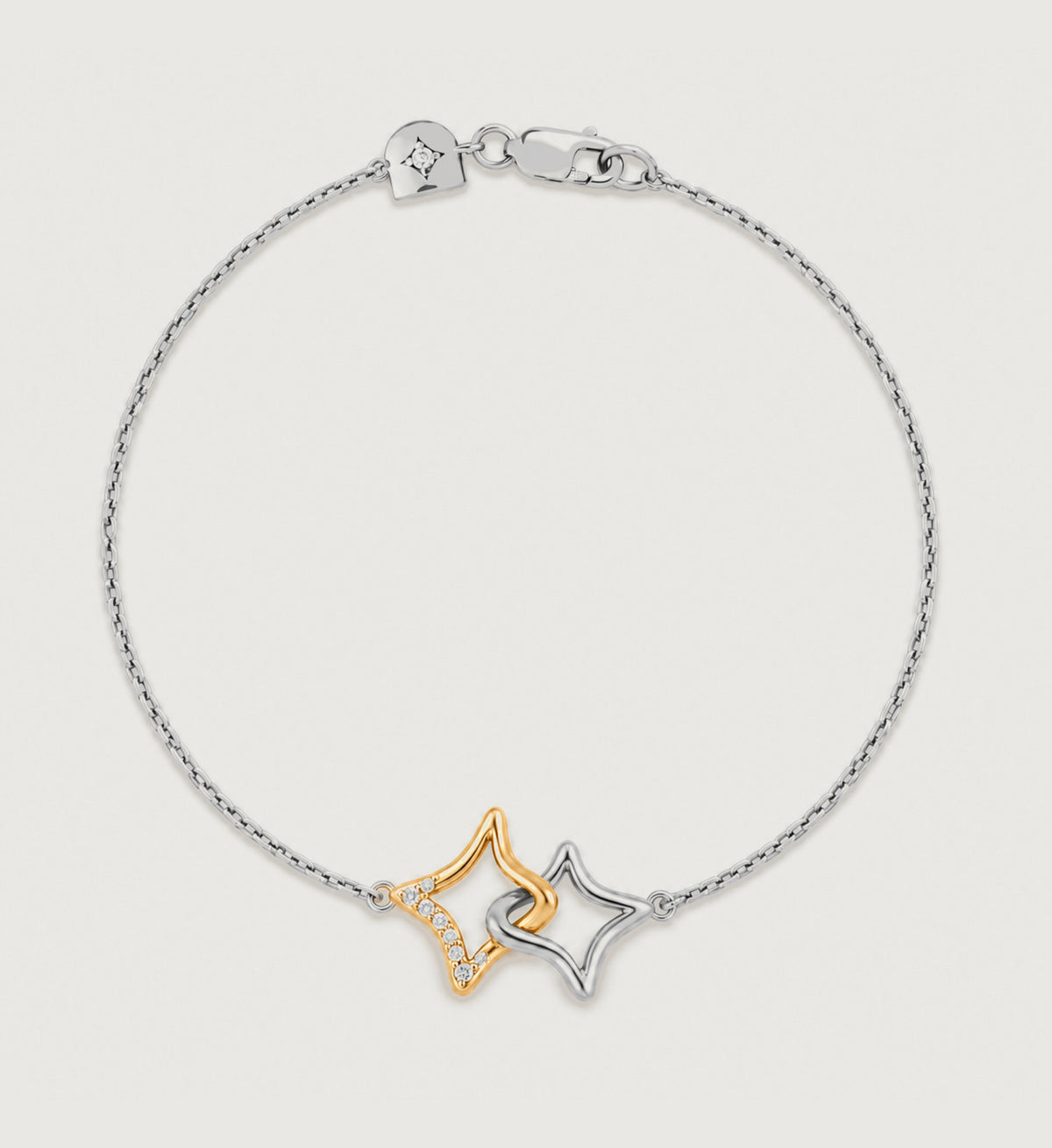 Astra Twin Star Bracelet (Two-Tone), main product view