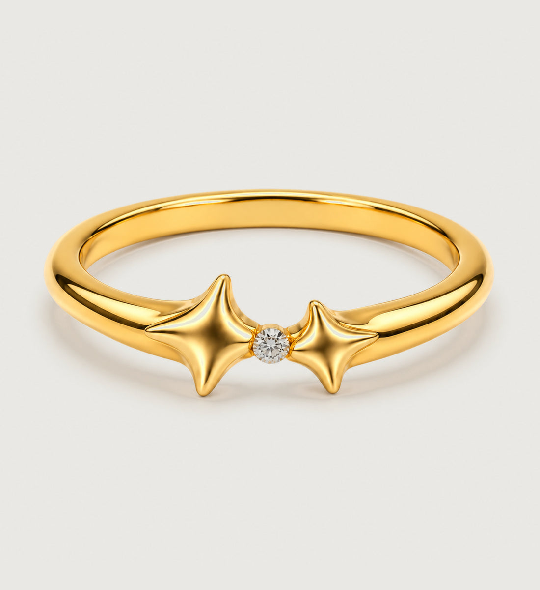 Astra Twin Star Ring (Gold), main product view