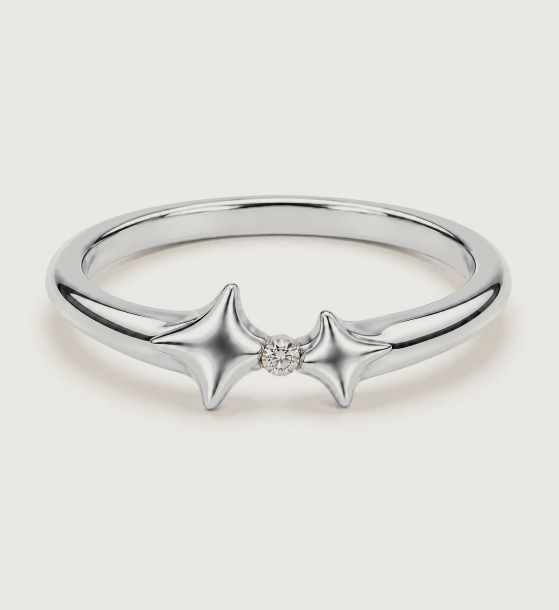 Astra Twin Star Ring (Silver), main product view