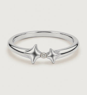 Astra Twin Star Ring (Silver), main product view