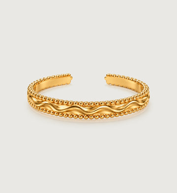 Aurelia Beaded Wave Cuff (Gold), main product view