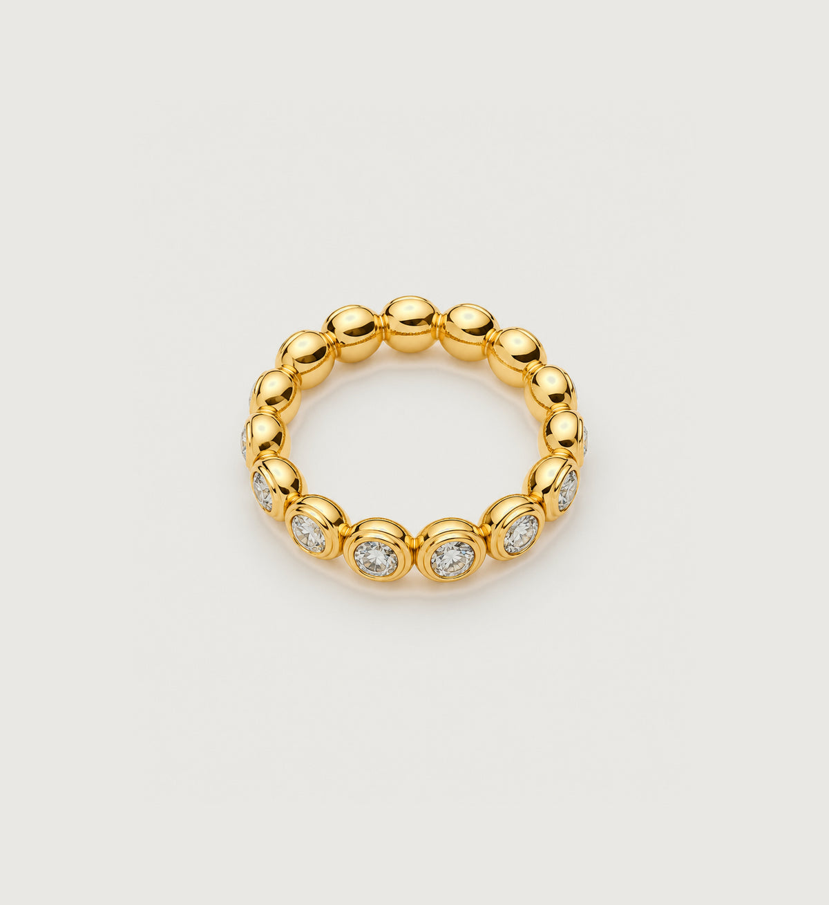Aurelia Bezel Link Ring (Gold), alternate product view