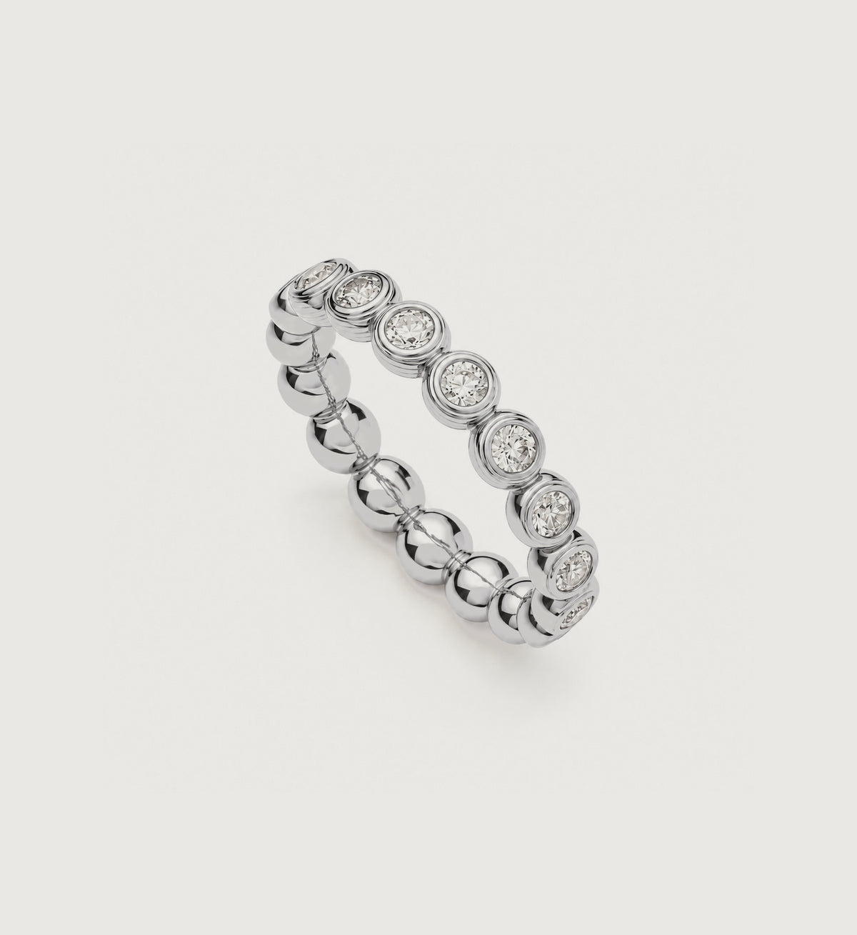 Aurelia Bezel Link Ring (Silver), main product view